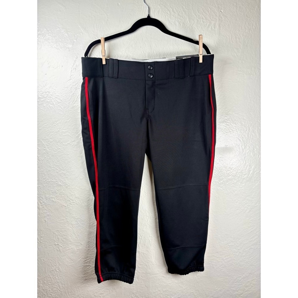 NWT Champro Womens XL Fastpitch Softball Pants Black Red‎ Baseball Sports